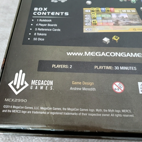 Megacon Games Mercs: Conflict dice Game Like New - Picture 6 of 7